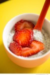 Coconut Chia Seed Pudding with Strawberries - Photo by Big Sky Little Kitchen