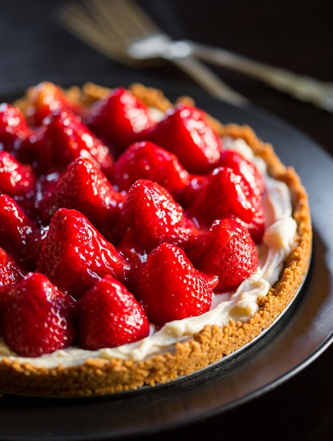 Summer Strawberry Almond Cream Tart