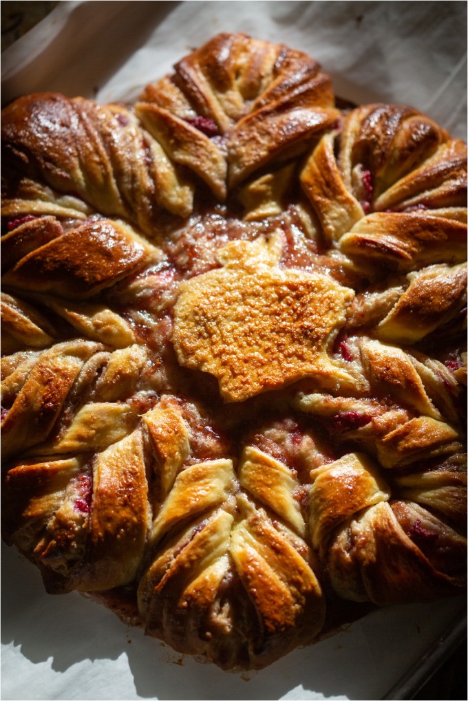 Raspberry Almond Star Bread - Big Sky Little Kitchen - Photos by Kristine Paulsen Photography