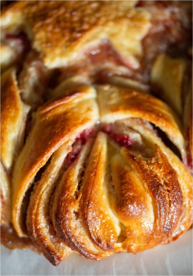 Raspberry Almond Star Bread - Big Sky Little Kitchen - Photos by Kristine Paulsen Photography