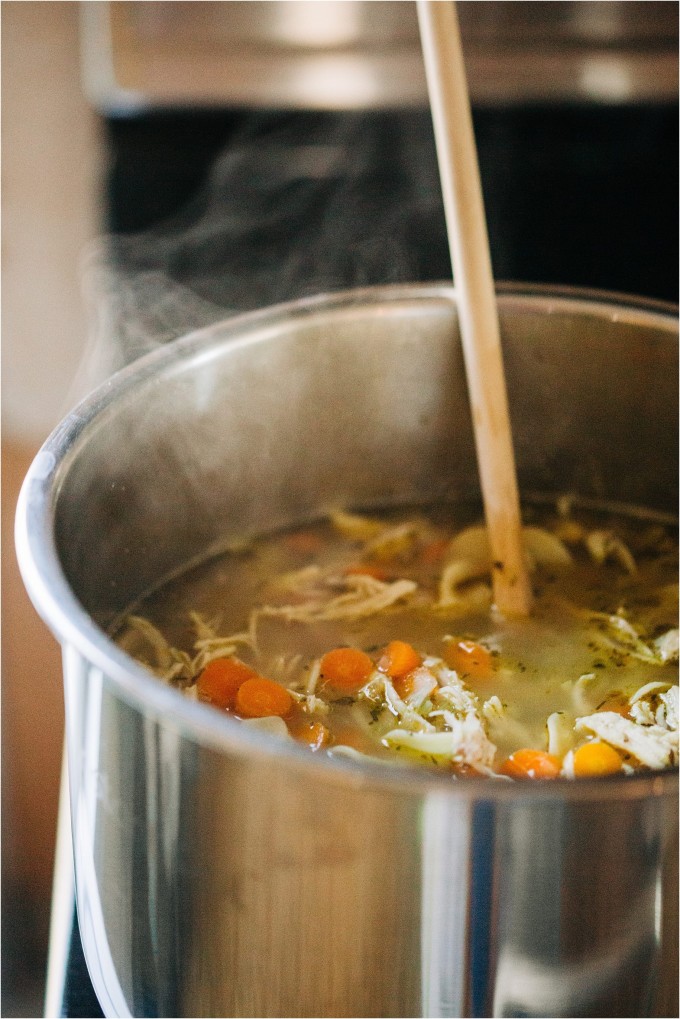 Instant Pot Chicken Noodle Soup - Photos by Big Sky Little Kitchen and Kristine Paulsen Photography