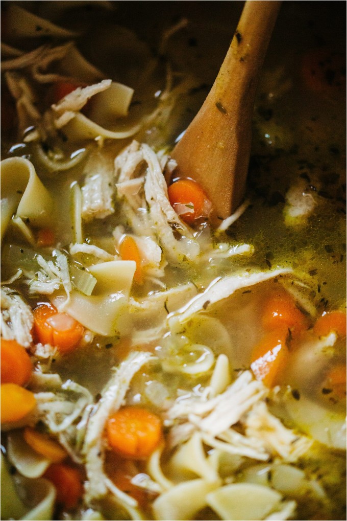 Instant Pot Chicken Noodle Soup - Photos by Big Sky Little Kitchen and Kristine Paulsen Photography