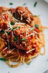 Slow Cooker Spaghetti and Meatballs - Photos by Kristine Paulsen Photography of Big Sky Little Kitchen