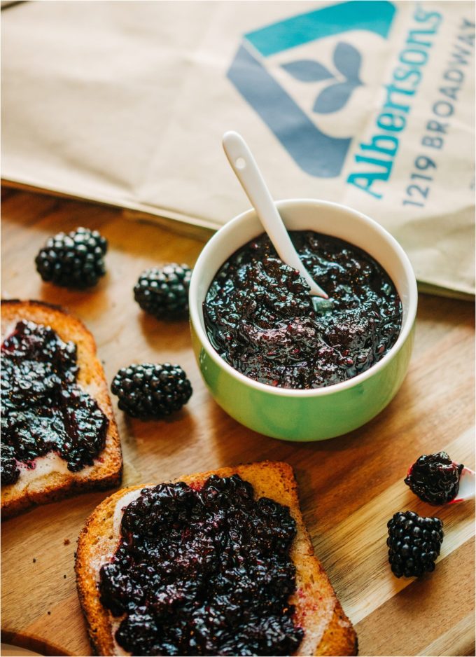 Healthy Blackberry Jam - Images by Kristine Paulsen Photography for Big Sky Little Kitchen