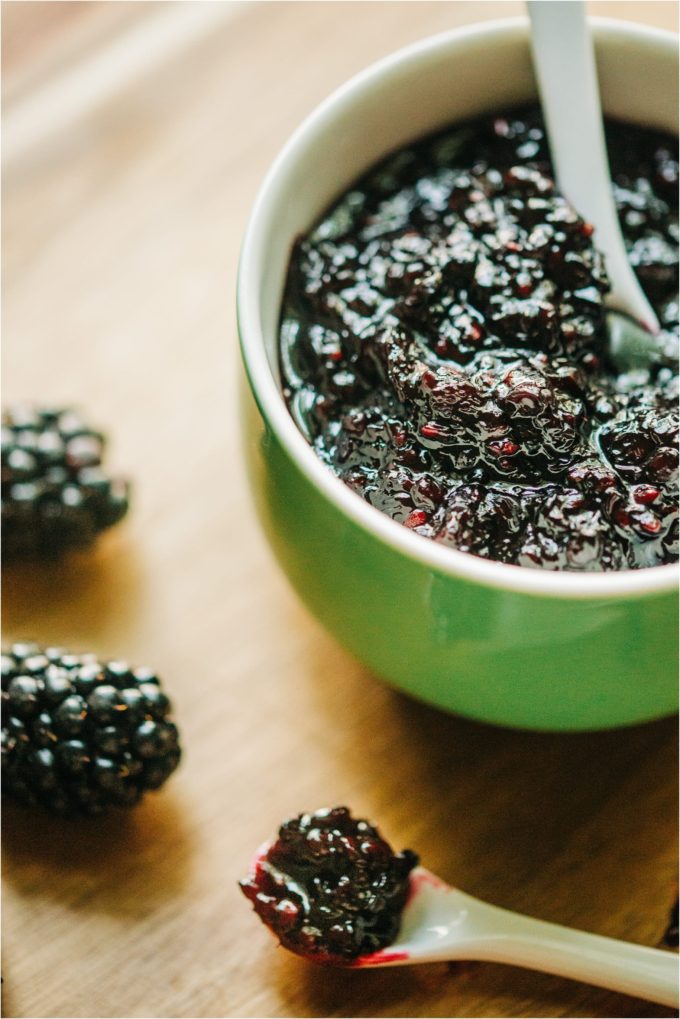 Healthy Blackberry Jam - Images by Kristine Paulsen Photography for Big Sky Little Kitchen