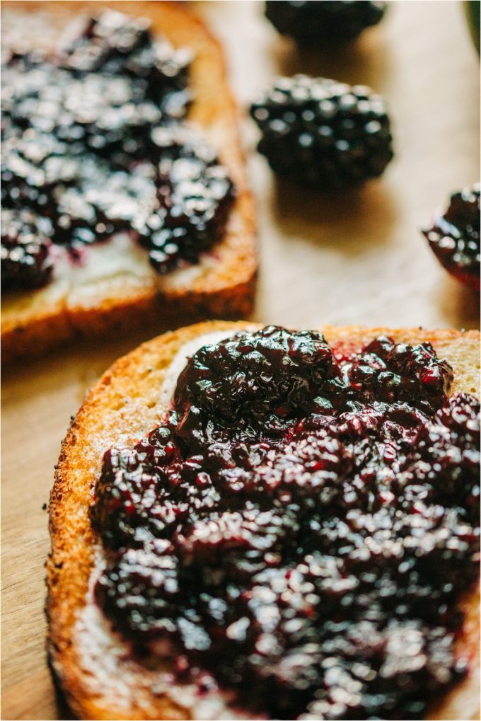 Healthy Blackberry Jam - Images by Kristine Paulsen Photography for Big Sky Little Kitchen