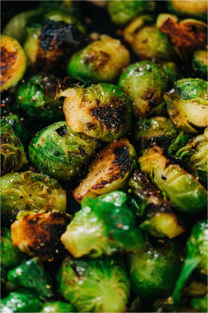 Browned Brussels Sprouts with Lemon - Images by Kristine Paulsen Photography for Big Sky Little Kitchen