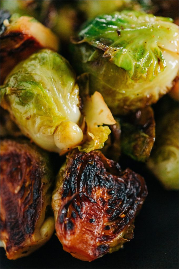 Browned Brussels Sprouts with Lemon - Images by Kristine Paulsen Photography for Big Sky Little Kitchen