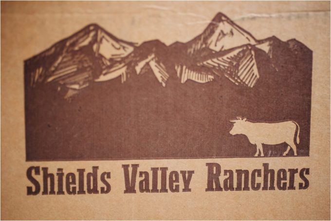 Shields Valley Ranchers logo on a shipped box